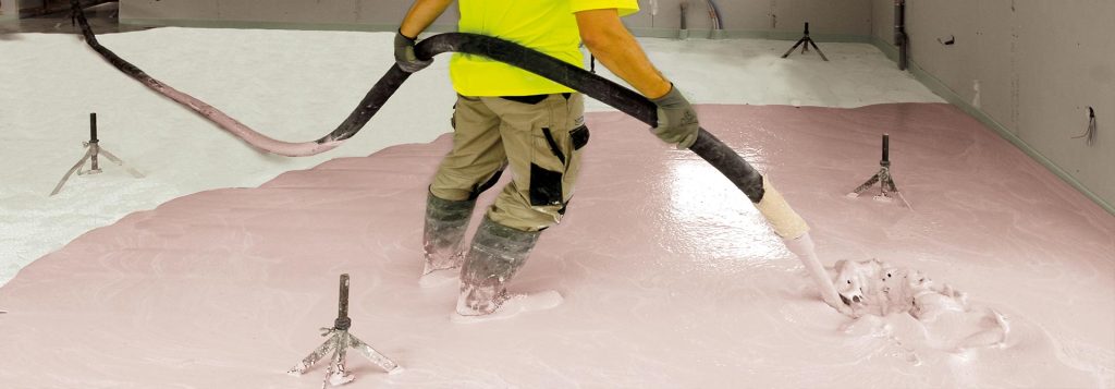 Chantier chape liquide - Ovalpro